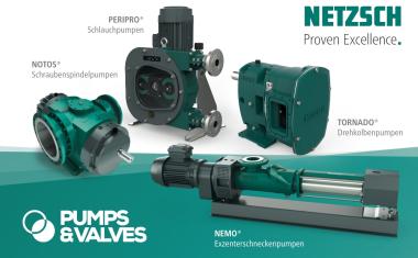 Netzsch Pumpen & Systeme präsentiert breites Produktportfolio an Verdrängerpumpen