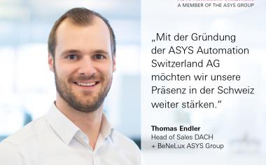 Asys Group gründet Asys Automation Switzerland für Vertrieb und Service