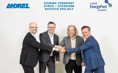 Engineering-Auftrag an Andritz für 100-MW-Wasserstoffanlage in Rostock