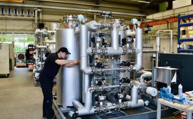 Reingung von Wasserstoff aus Elektrolyseuren