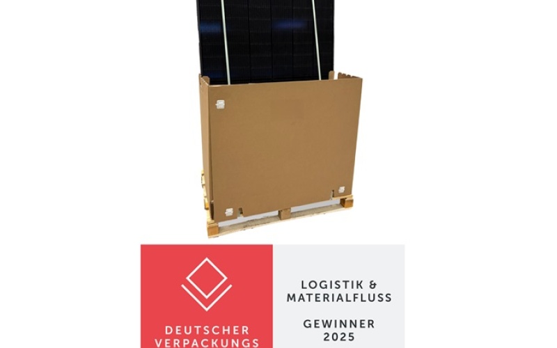 Gewinner der Kategorie Logistik & Materialfluss 2025: Die Solarmodulverpackung
