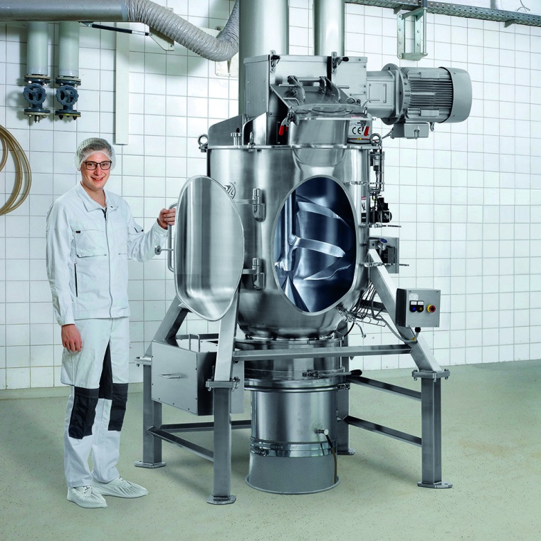 Präzisionsmischer Model KS mit vielen Inspektionstüren in totraumfreier...