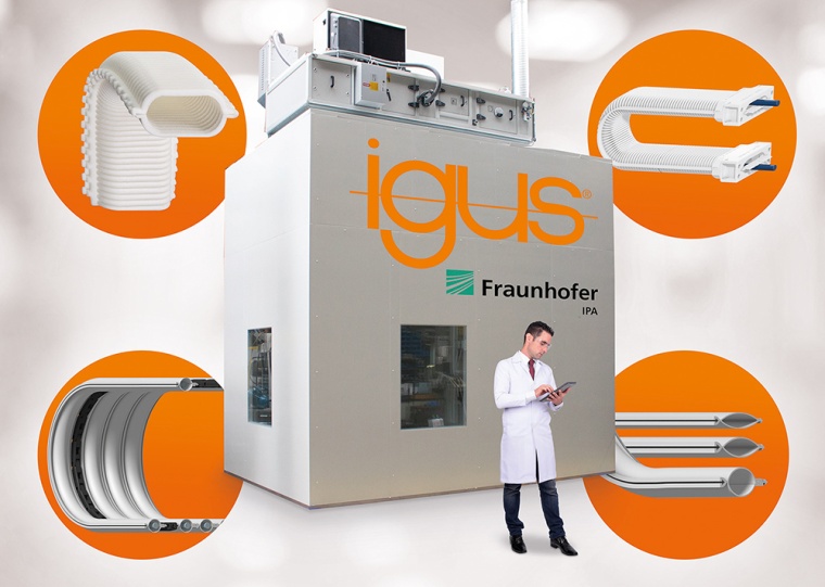 Das igus Reinraumlabor wurde vom Fraunhofer IPA für die schnelle Entwicklung...