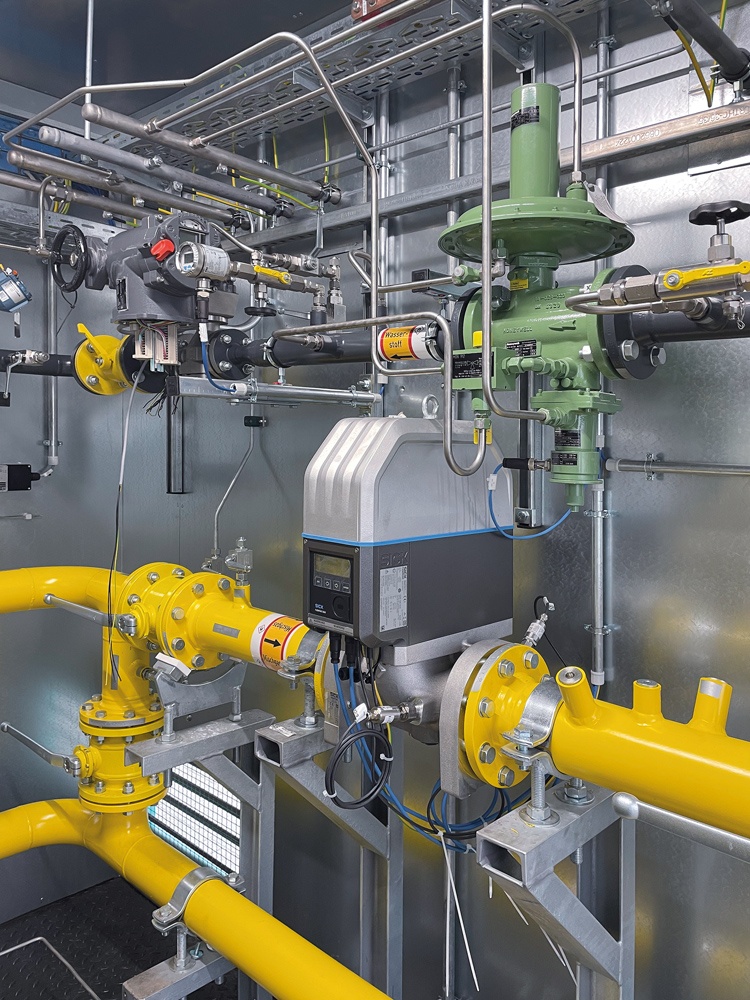 Flowsic500 in der Mischstation des Avacon-Pilotprojekts „Wasserstoff im...