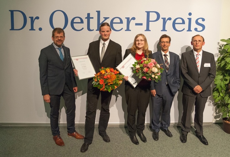 Abb.: Die Preisverleihung an der Hochschule Ostwestfalen-Lippe.