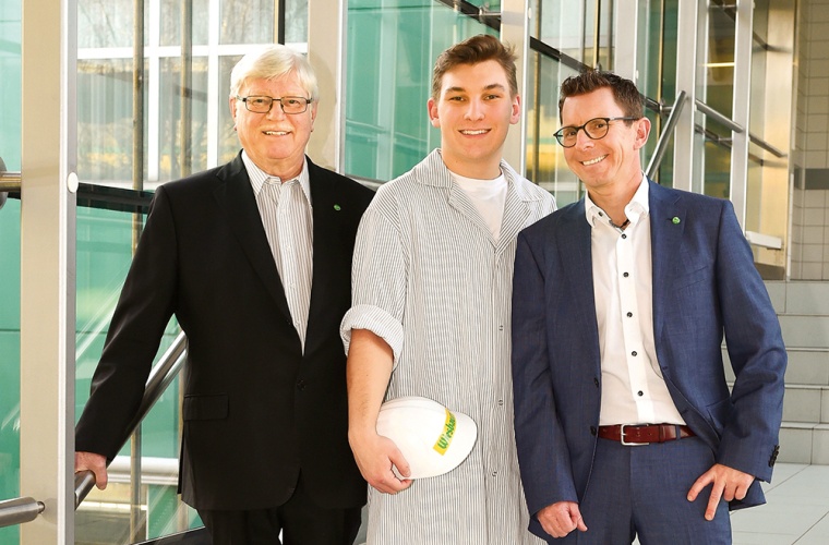 Abb.: KommR Karl Schmiedbauer, Benjamin Uher und Thomas Schmiedbauer (v.l.n.r.).