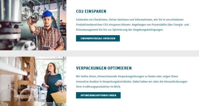 Abb.: Interessierte Lebensmittelhersteller finden auf der der...