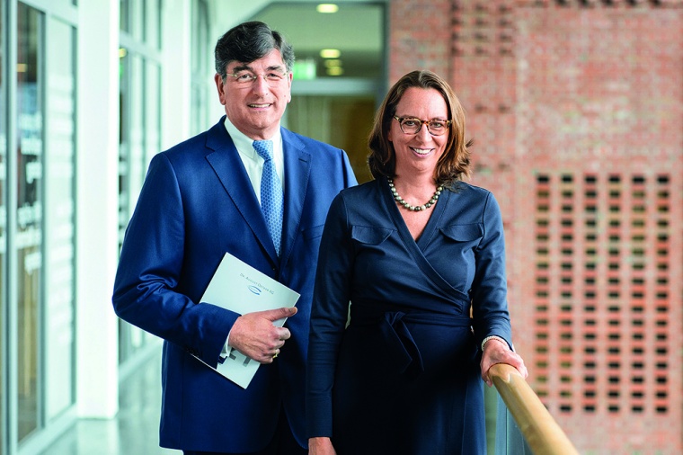 Abb.: Die Gruppenleitung: Dr. Albert Christmann und Ute Gerbaulet sind...