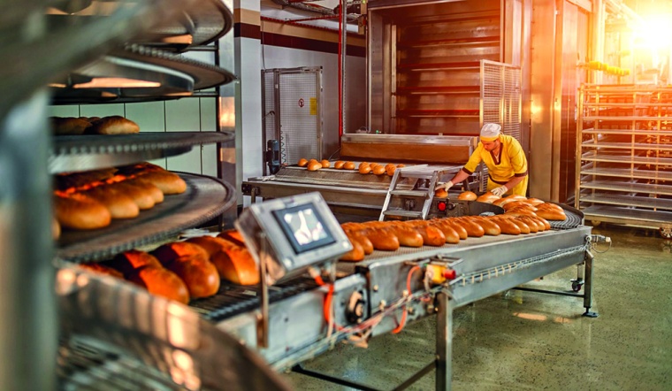 Abb.: Da in der Backwarenindustrie vornehmlich in Linie produziert wird, ist...