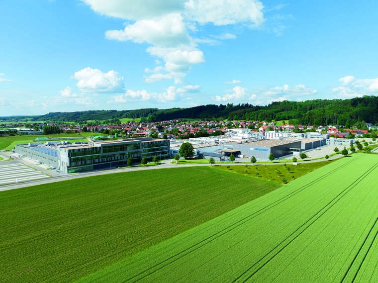 Abb. 1: Luftaufnahme Firmenstammsitz in Wolfertschwenden. | © Multivac