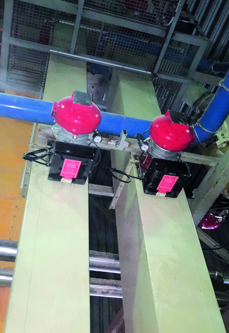 Abb. 2: Als chemische Entkopplung eingesetzt stoppt das IPD-System von BS&B die...