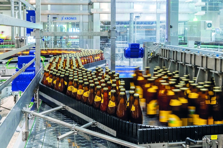 Abb. 4: Beim Neubau der Füllerei wurde neben dem Durchsatz und der...