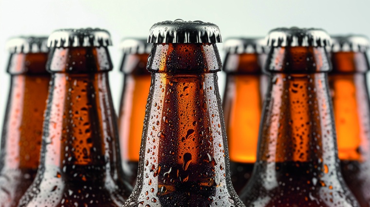 Abb. 1: Kondenswasser auf Bierflaschen – beim Konsum positiv, bei der...