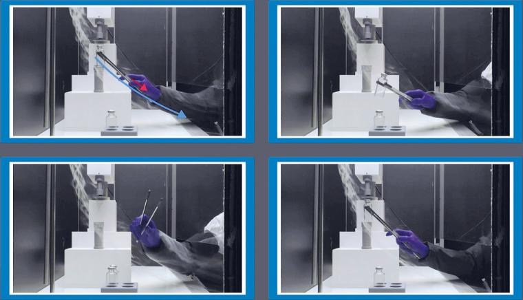 Erläuterung zum First-Air-Prinzip anhand der Visualisierung der Luftströmung...