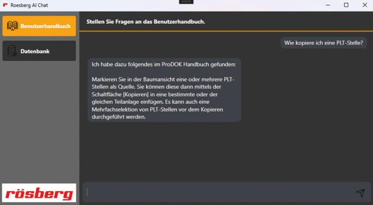 Pilotprojekt: Digitale Handbücher mit Chat-Interface. Anwender stellen in...